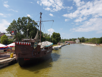 An old pirate ship